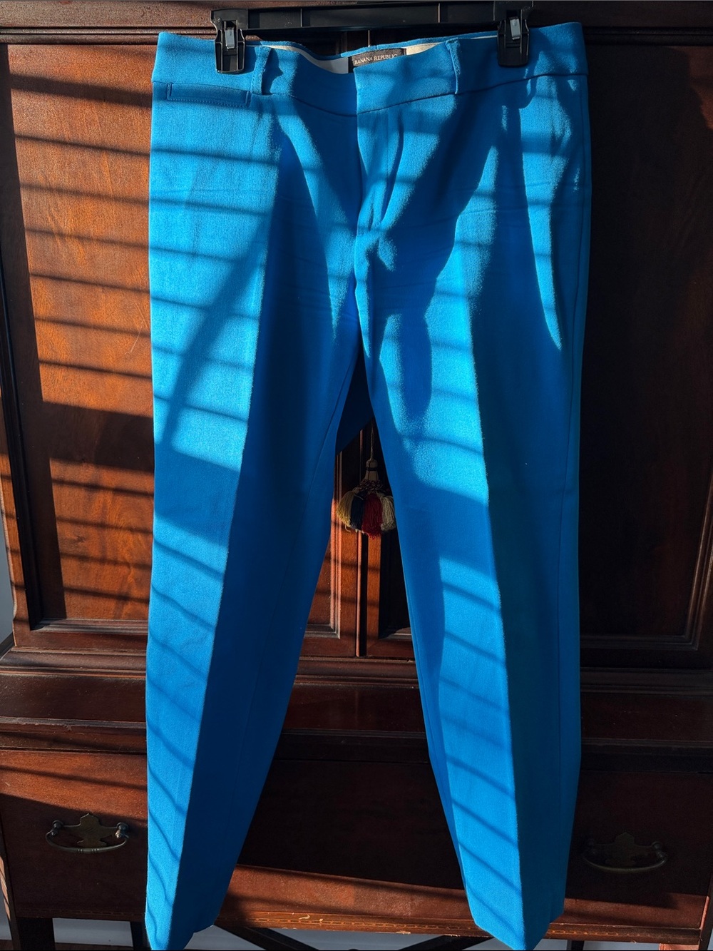 Banana Republic Bright Blue Cropped Sloan Pants